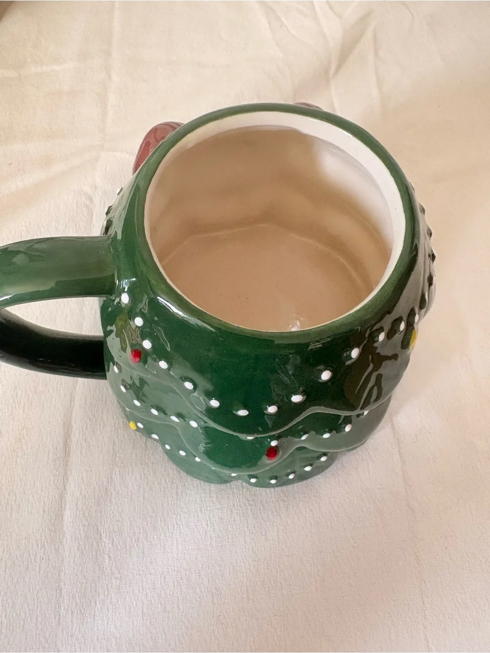 Adorable Puppy Christmas Tree Ceramic Mug